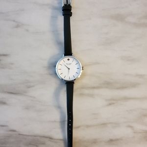 Kate Spade Black Leather Watch